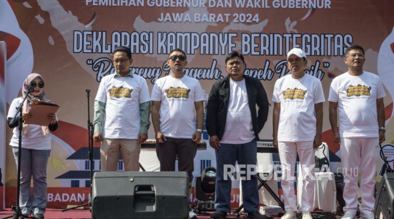Deklarasi Kampanye Berintegritas Pemilihan Cagub-Cawagub Jabar