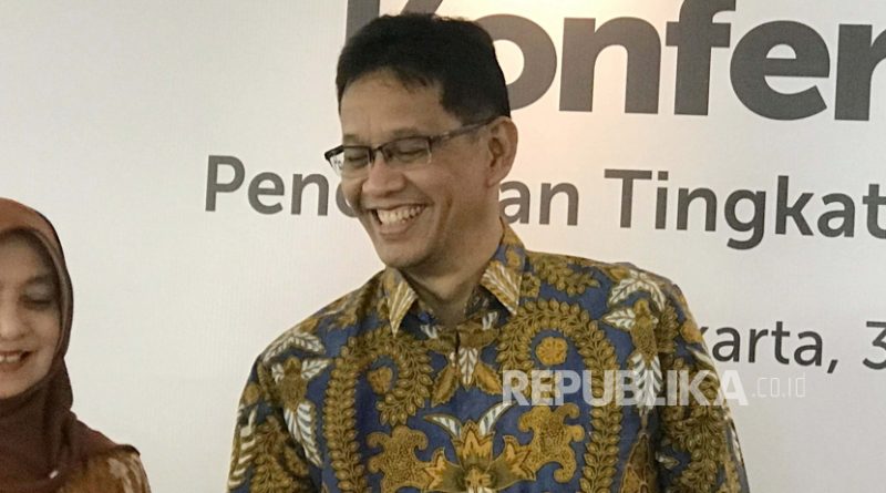 Ketua Dewan Komisioner Lembaga Penjamin Simpanan (LPS) Purbaya Yudhi Sadewa dalam konferensi pers tingkat bunga penjaminan (TBP), Selasa (30/1/2024).