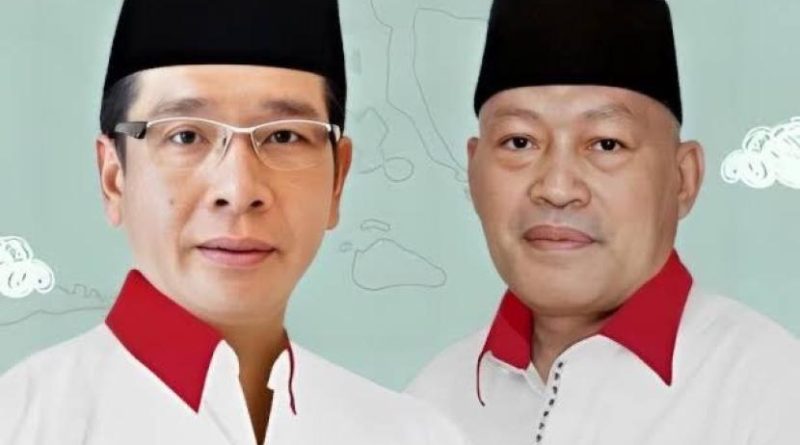 Benny Laos (kiri) dan Sarbin Sehe (kanan). Calon gubernur (cagub) Maluku Utara (Malut) Benny Laos meninggal dunia setelah speedboat yang ditumpanginya terbakar.