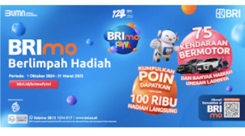 BRImo FSTVL merupakan program apresiasi dari BRI kepada seluruh nasabah Tabungan BRI.