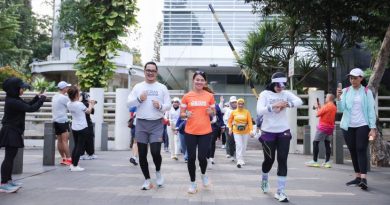 Fun Run World Psoriasis Day 2024 di area Car Free Day