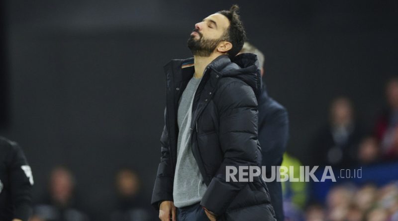 Pelatih kepala Manchester United Ruben Amorim.