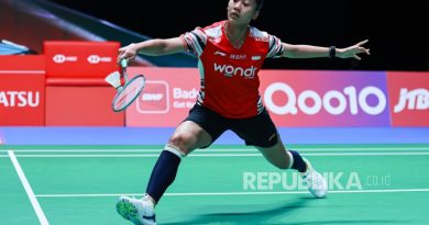Putri Kusuma Wardani di Japan Open 2025.