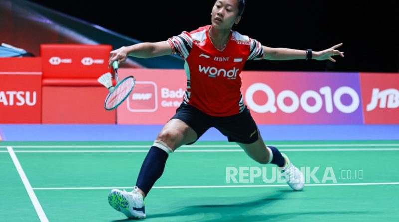 Putri Kusuma Wardani di Japan Open 2025.