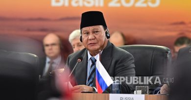 residen Prabowo Subianto pada hari kedua KTT BRICS 2025 di Rio de Janeiro, Brasil, Senin (7/7/2025).