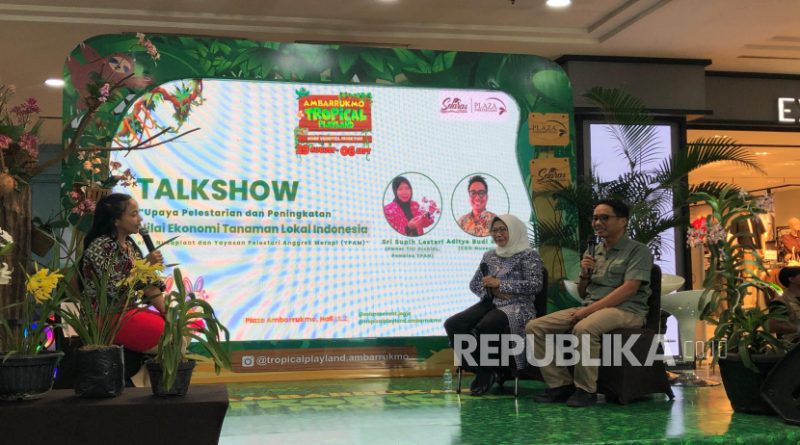 Talkshow inspiratif bertajuk Upaya Pelestarian dan Peningkatan Nilai Ekonomi Tanaman Lokal Indonesia yang digelar di Plaza Ambarukmo, Sleman, Yogyakarta, Rabu (3/8/2025).