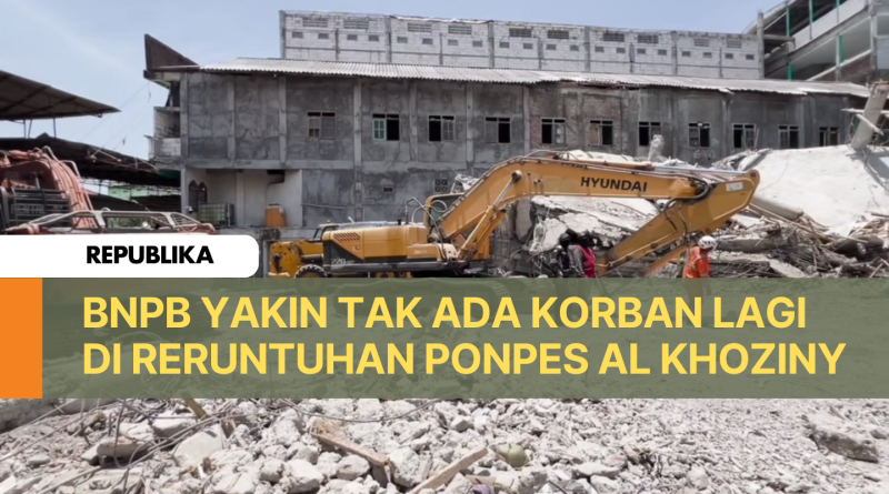Area Reruntuhan Ponpes Al Khoziny Sudah Rata, Puing Tuntas Dibersihkan