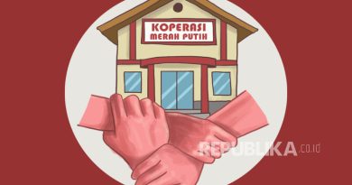 ilustrasi 1 tahun pencapaian pemerintahan Prabowo gibran, koperasi merah putih