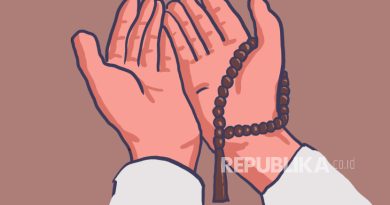Ilustrasi tangan berdoa