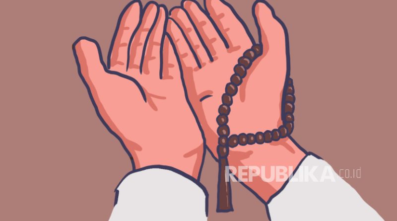 Ilustrasi tangan berdoa