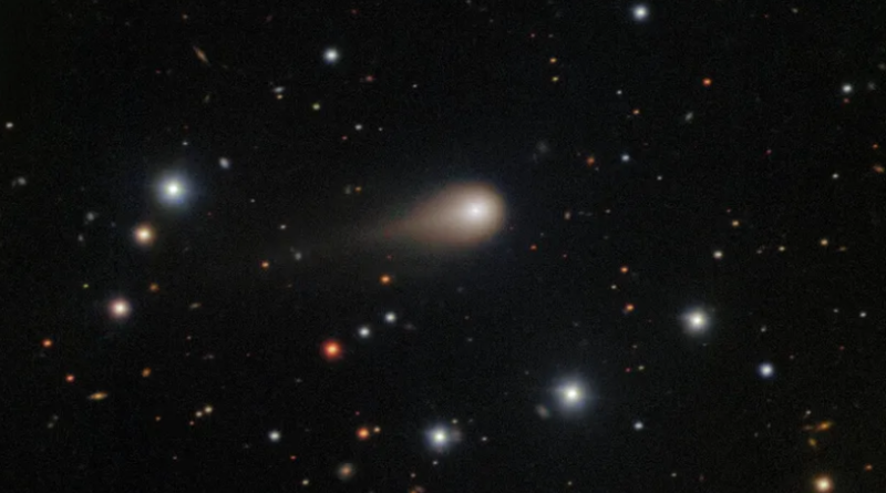 Versi gambar yang telah diedit menunjukkan objek antarbintang 3I/ATLAS.