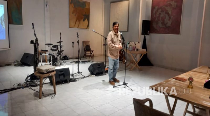 Managing Partner BUMN Research Group LM FEB UI Toto Pranoto saat media gathering di Kecamatan Prambanan, Kabupaten Sleman, Daerah Istimewa Yogyakarta (DIY), Jumat (31/10/2025) malam.