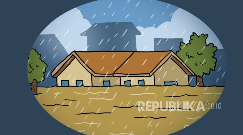 ilustrasi Banjir dimusim hujan