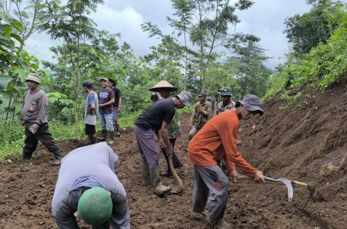 TMMD Buka Akses Jalan Baru di Lereng Gunung Argopuro